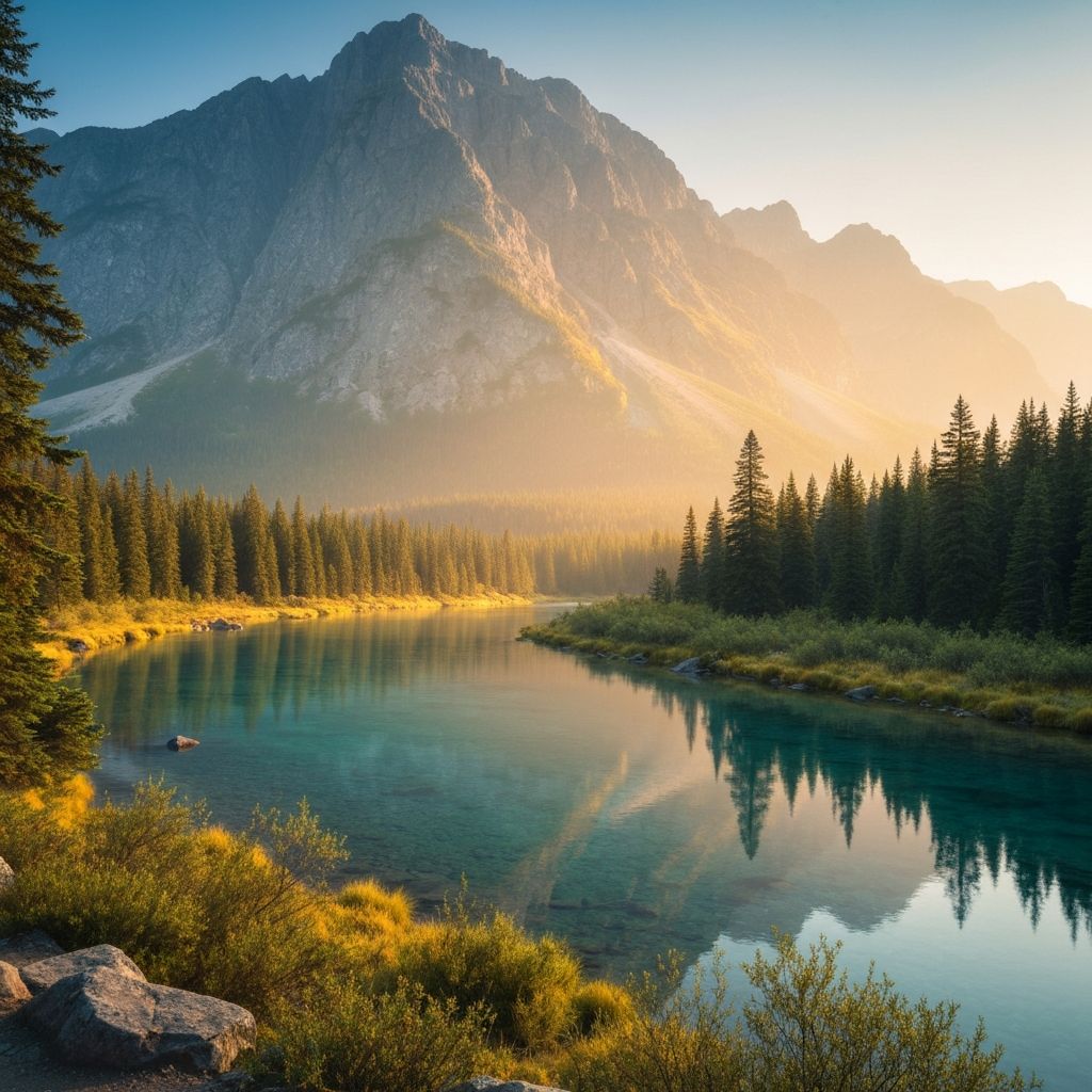 Natural serene landscape